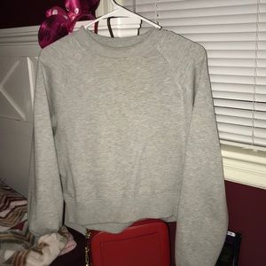 Grey crop sweater